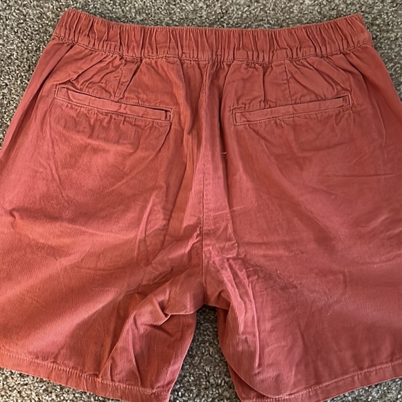 ASOS Salmon Corduroy Shorts size 32 with partial elastic - Picture 4 of 4